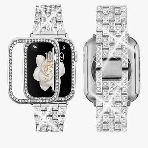 Silver Apple Watch Band